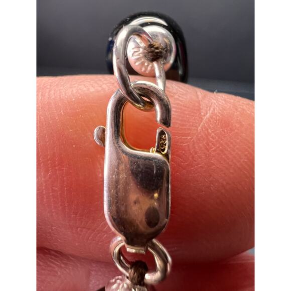 NEW smoky quartz 24 inch necklace with sterling silver clasp - Picture 4 of 12